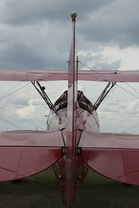 Red Biplane